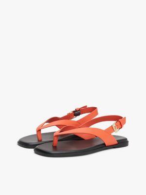 Flat Leather Slingback Sandal Product Image