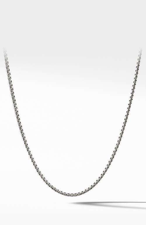 David Yurman Gray Titanium & Stainless Steel Small Box Chain Necklace, 18 Product Image