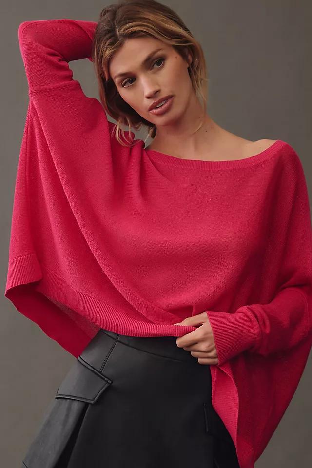 Maeve Boat-Neck Sheer Linen Sweater Product Image