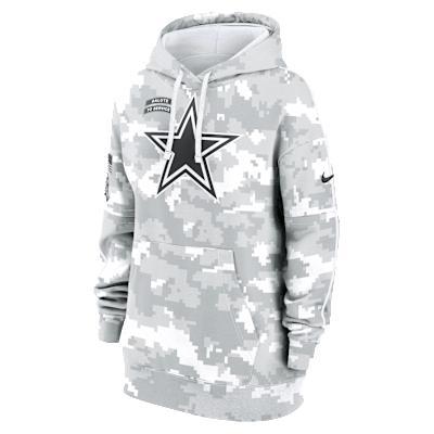 Dallas Cowboys Salute to Service Primary Edge Club Nike Womens NFL Pullover Hoodie Product Image
