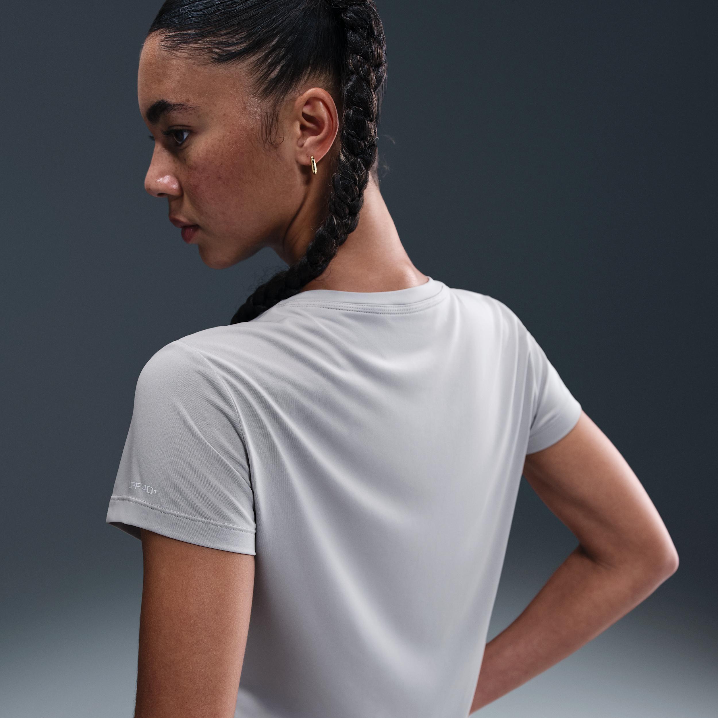 Nike Women's Swim Swoosh Hydroguard Short-Sleeve Top Product Image