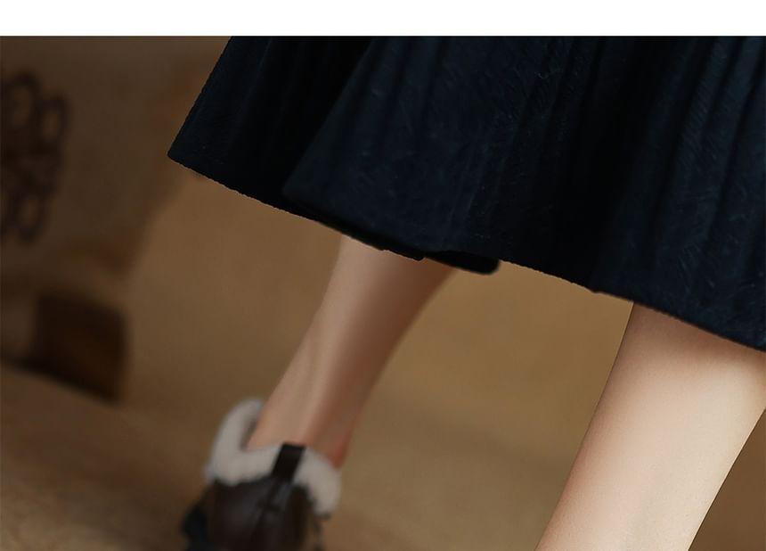 Buckled Fleece Trim Loafers  Product Image