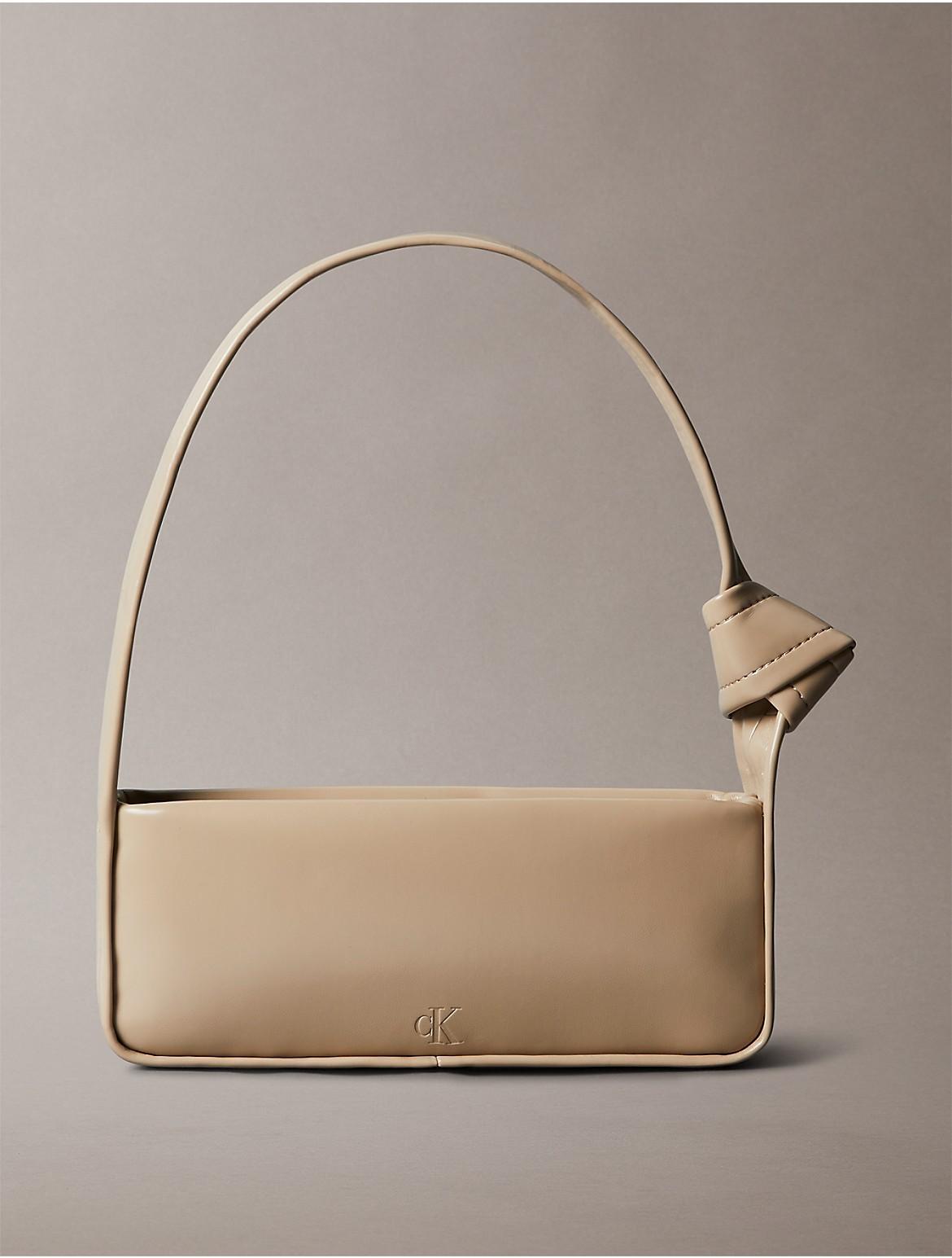 Calvin Klein Women's Knotted Small Shoulder Bag - Brown Product Image