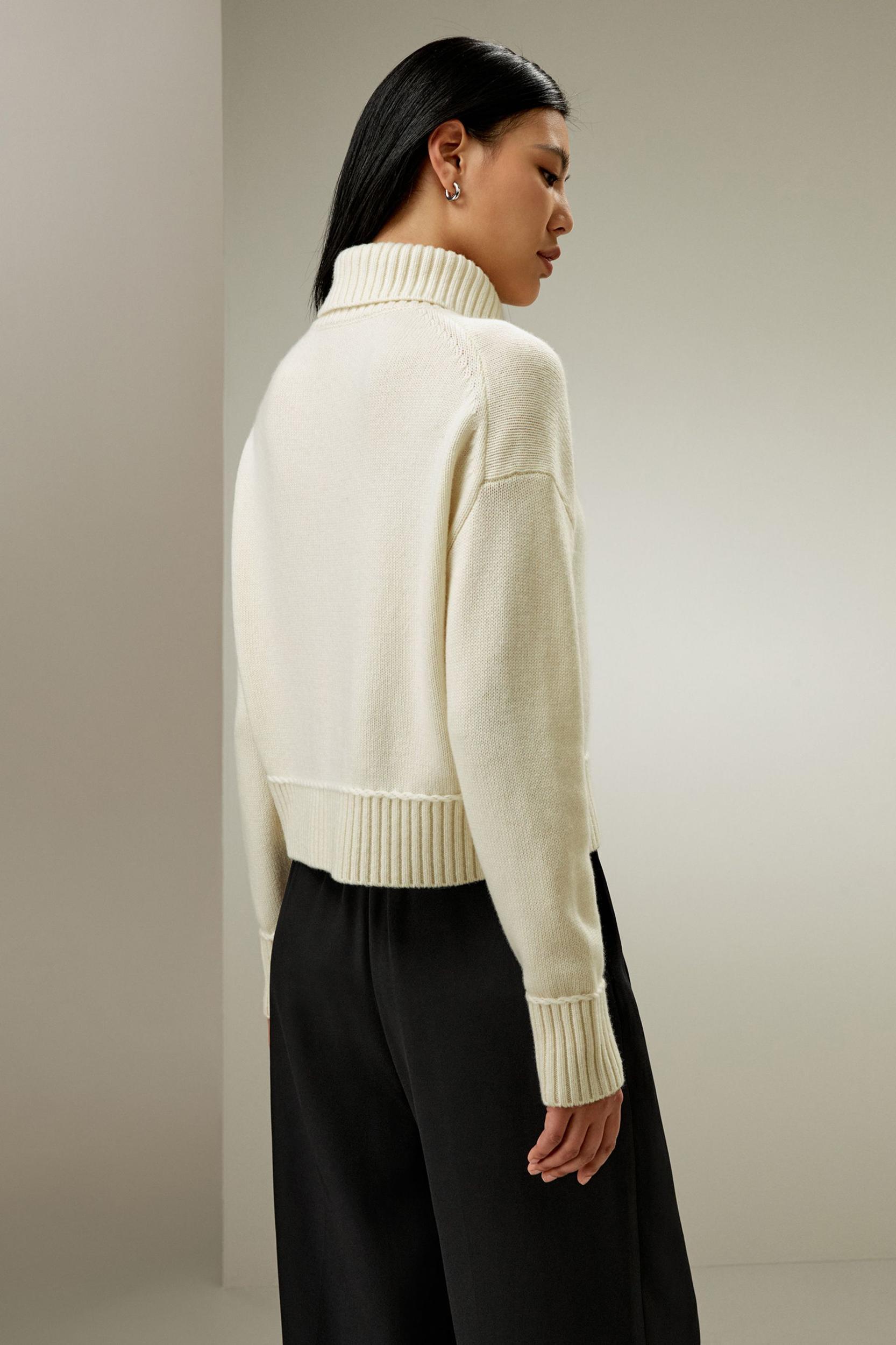 Relaxed Fit Wool-Cashmere Blend Sweater Product Image