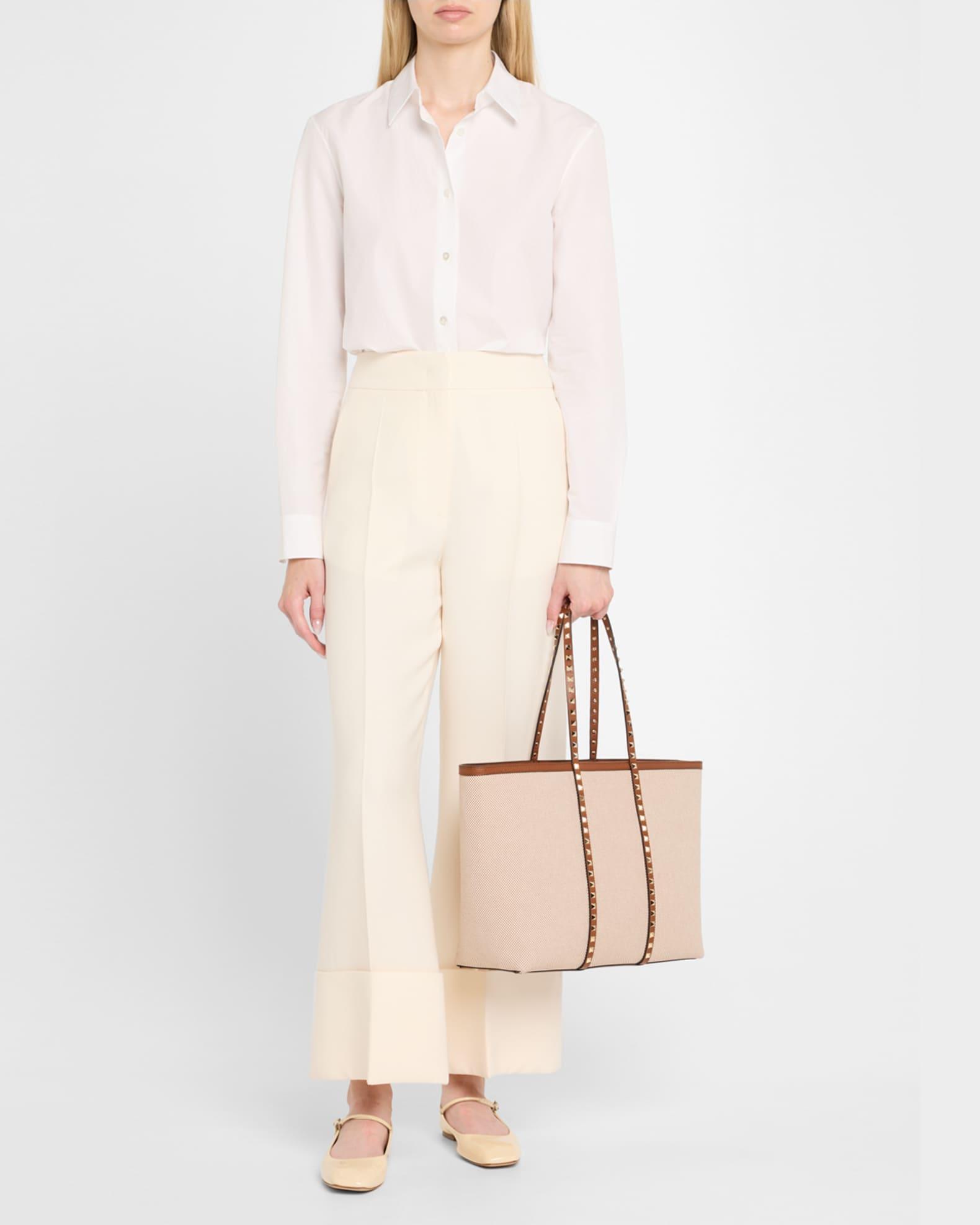Rockstud Medium Canvas Tote Bag Product Image