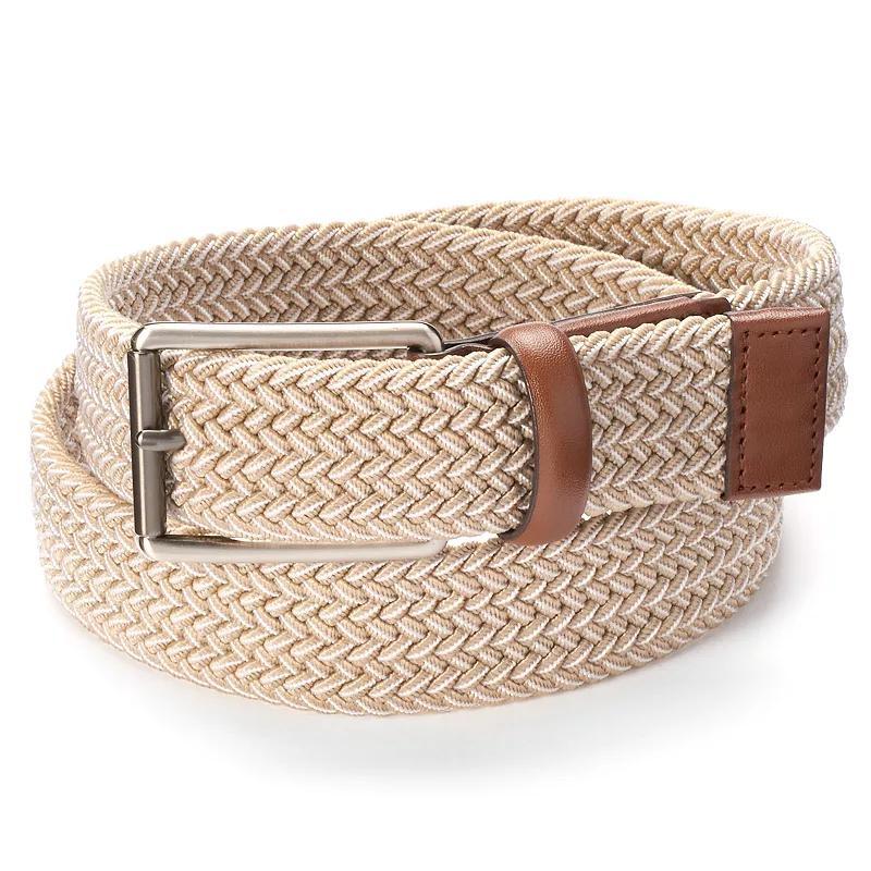 Mens Grand Slam Elastic Dress Golf Belt Green Product Image