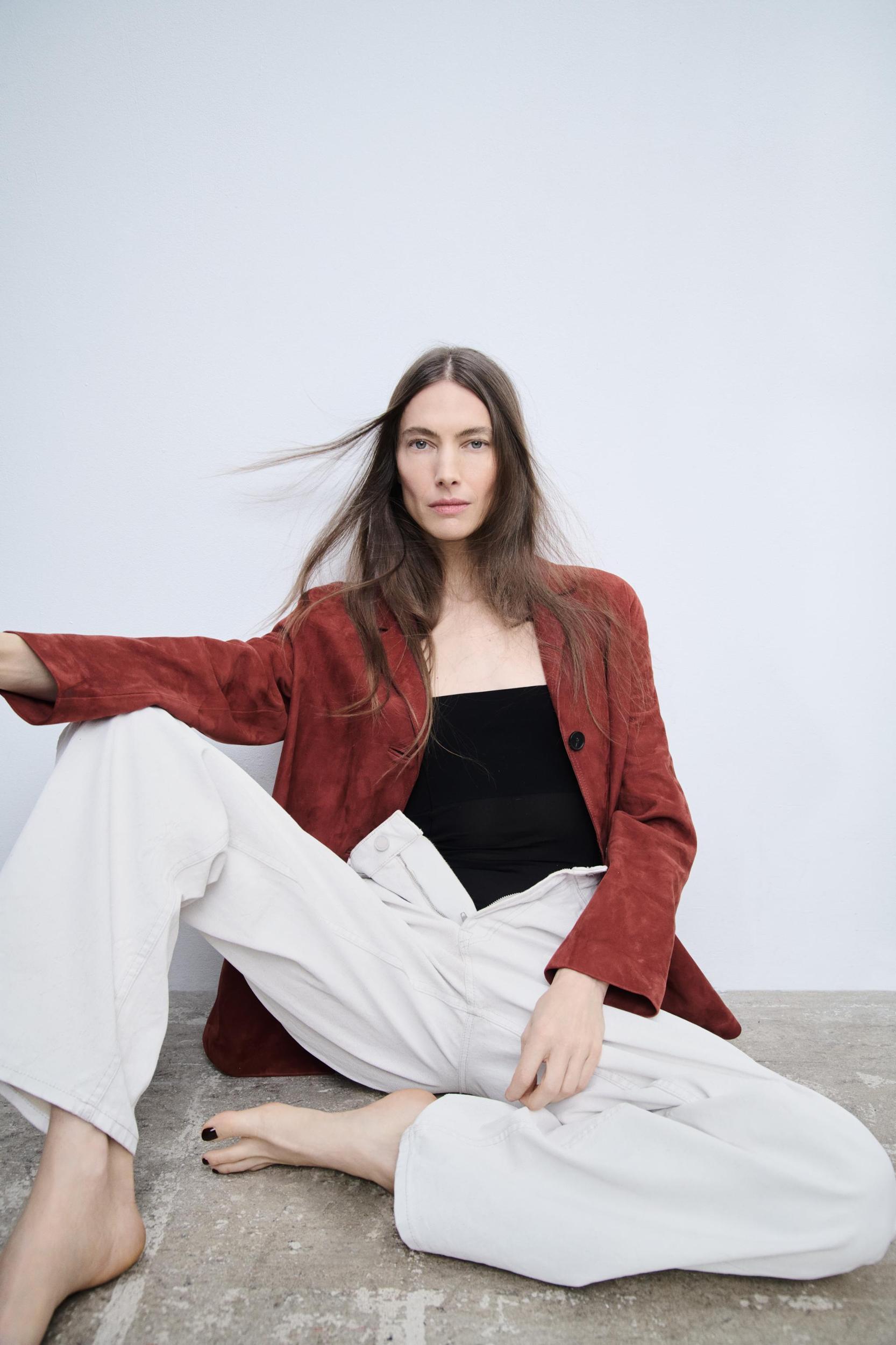 100% SUEDE BLAZER ZW COLLECTION LIMITED EDITION Product Image