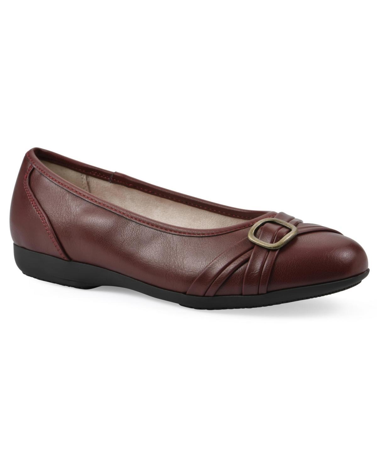 Cliffs by White Mountain Calming Women's Ballet Flats, Size: 7.5 Wide, New Blue Smo Product Image