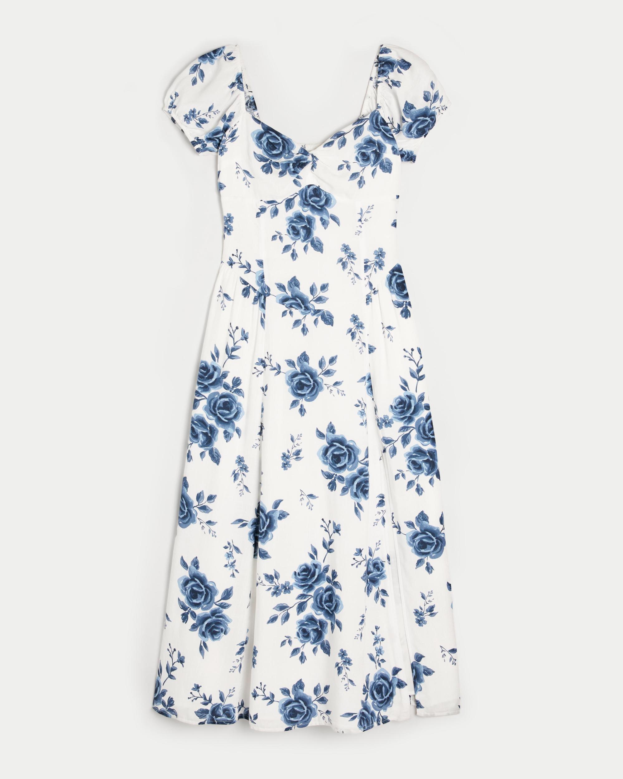 Cinch Bust Drop-Waist Maxi Dress Product Image