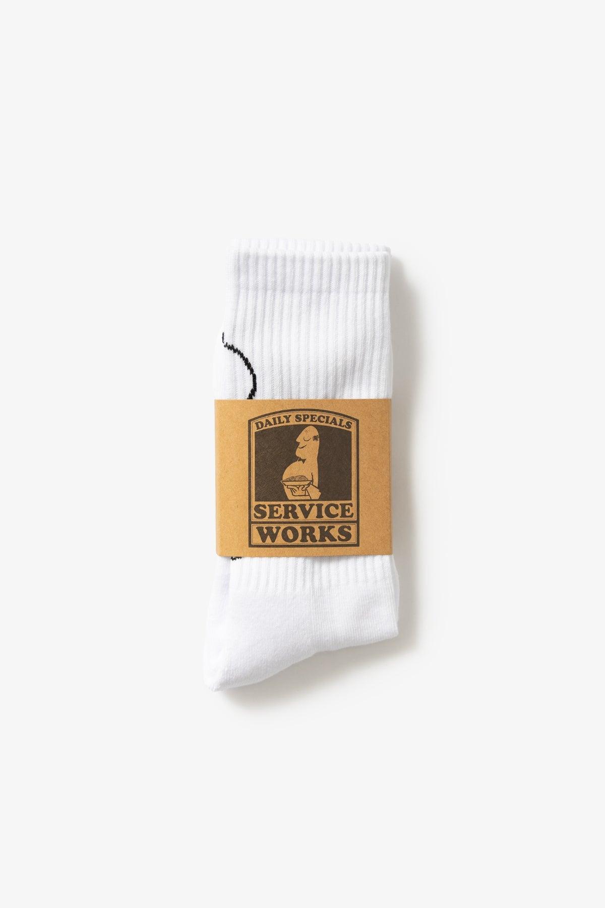 Salt + Pepper Socks - White Product Image