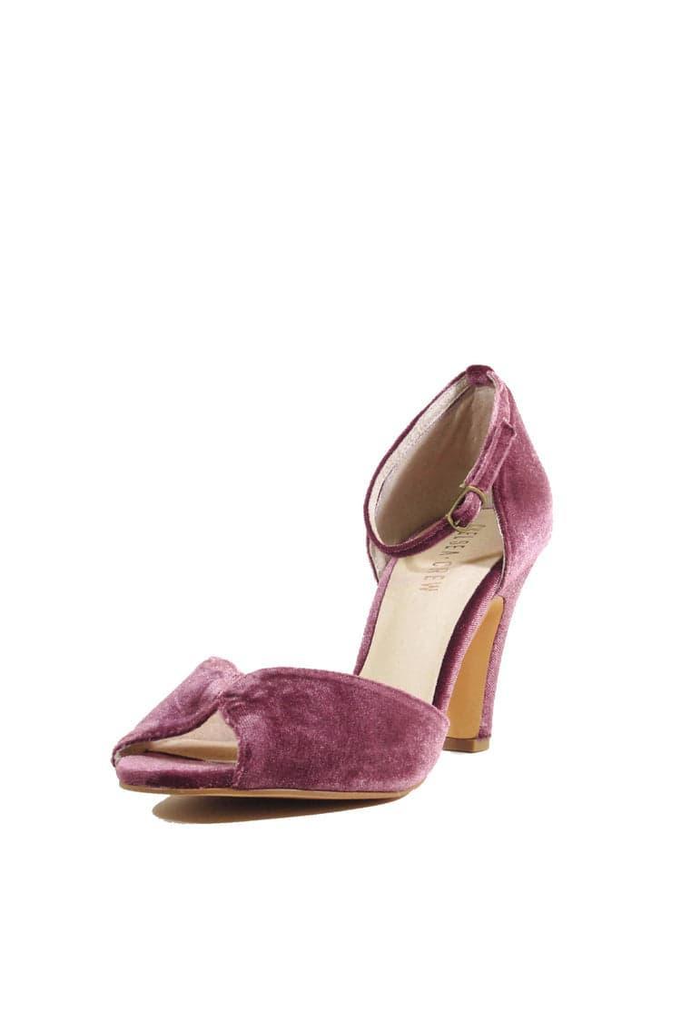 Lola Velvet Heels Product Image