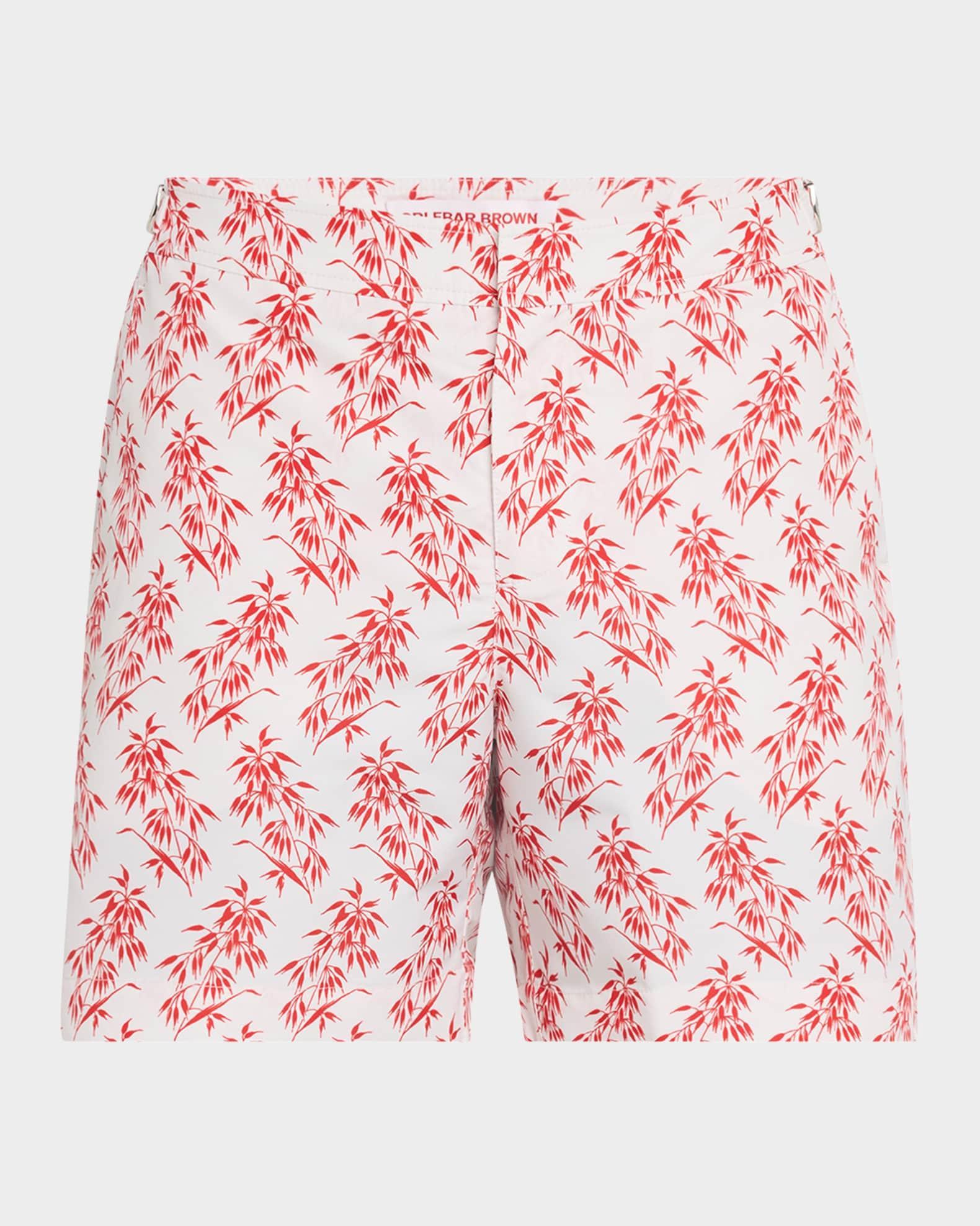 Mens Bulldog Bamboo-Print Shorts Product Image