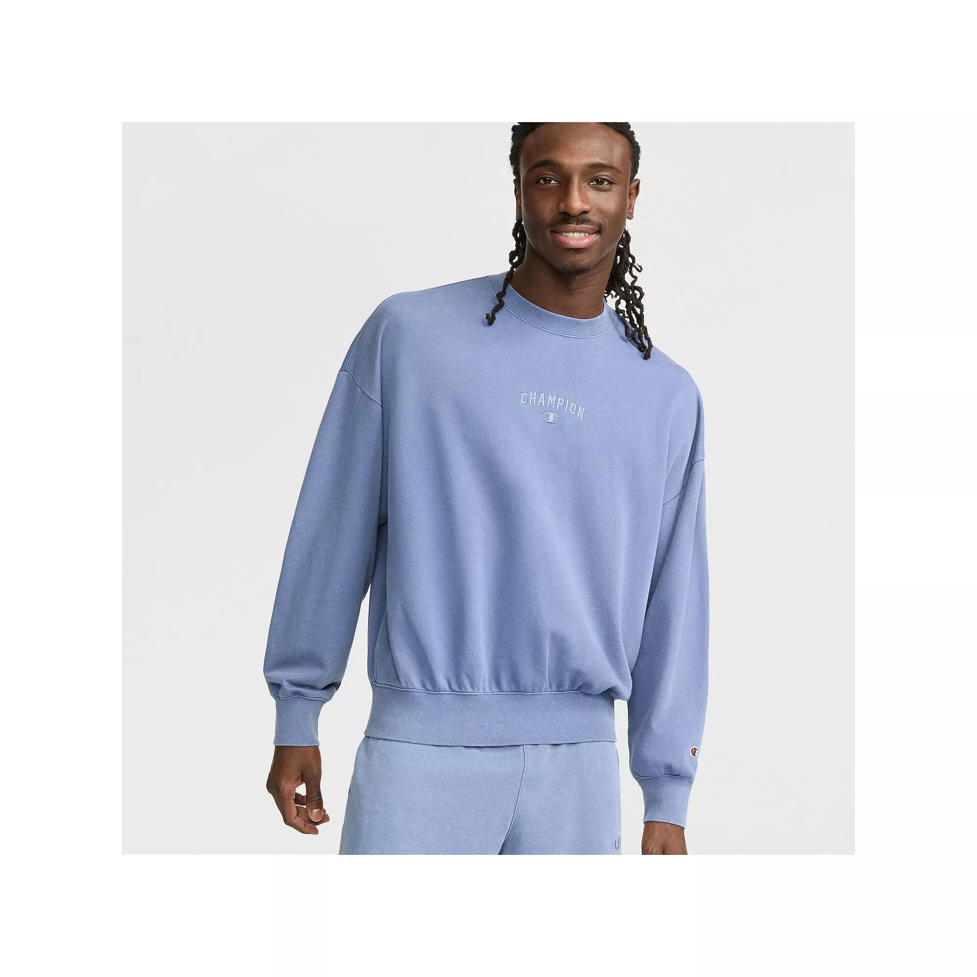 Men's Champion® Vintage Wash Crewneck Sweatshirt, Size: Large, Ground Green Product Image