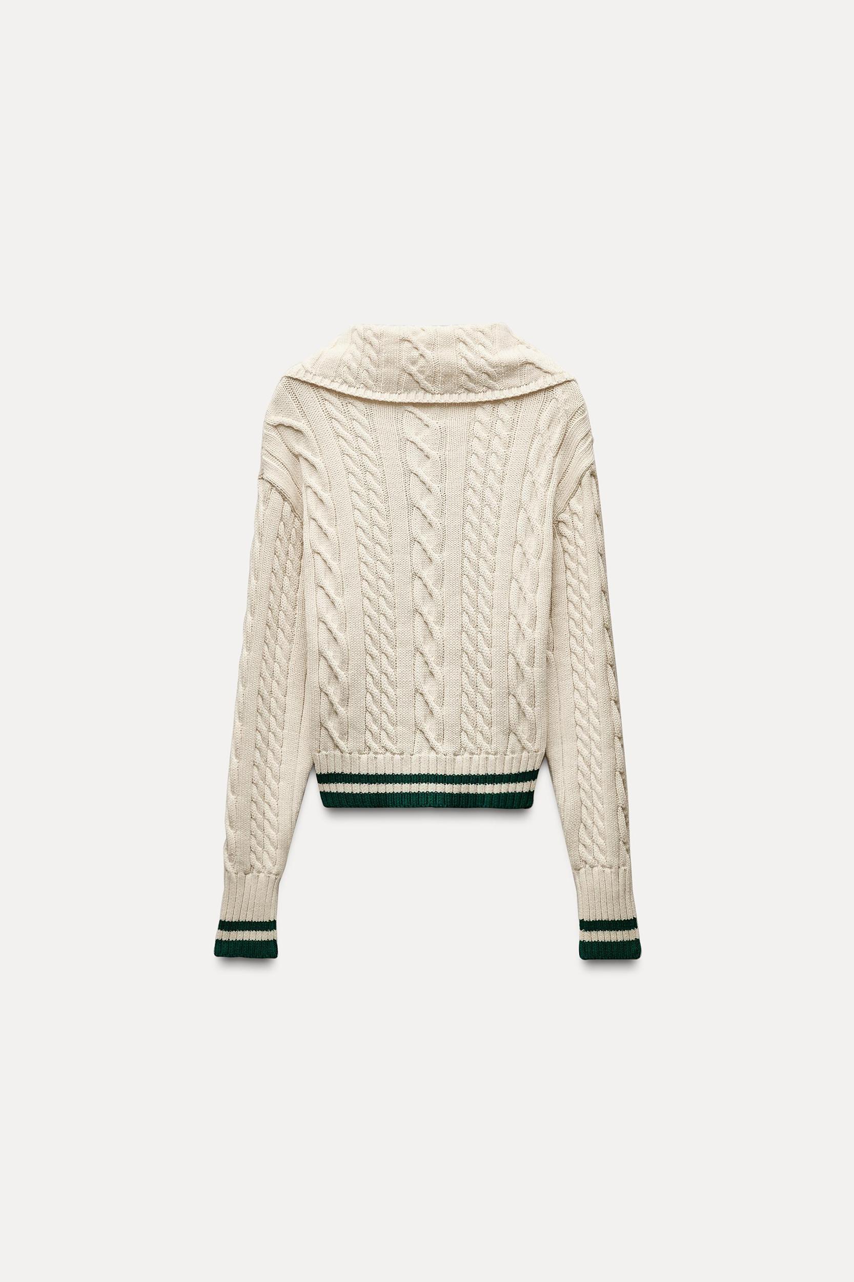 CABLE KNIT SWEATER Product Image
