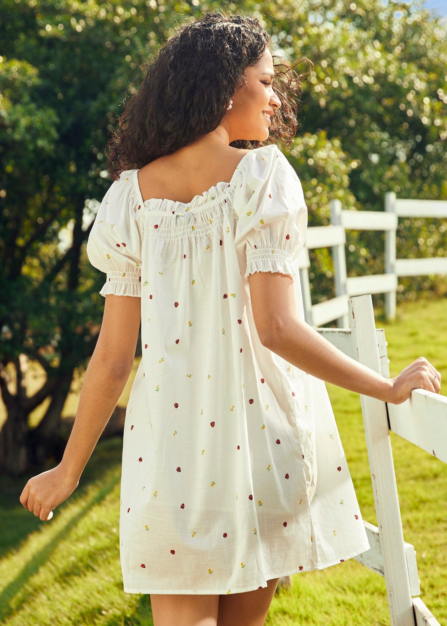 Summertime Garden Stories Smocked Mini Dress Product Image