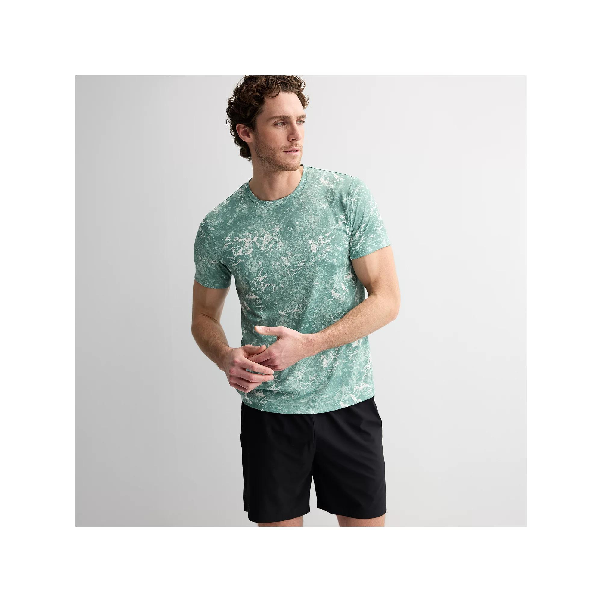 Men's Tek Gear® Dry Tek Tee, Size: Medium, Blue Texture Product Image