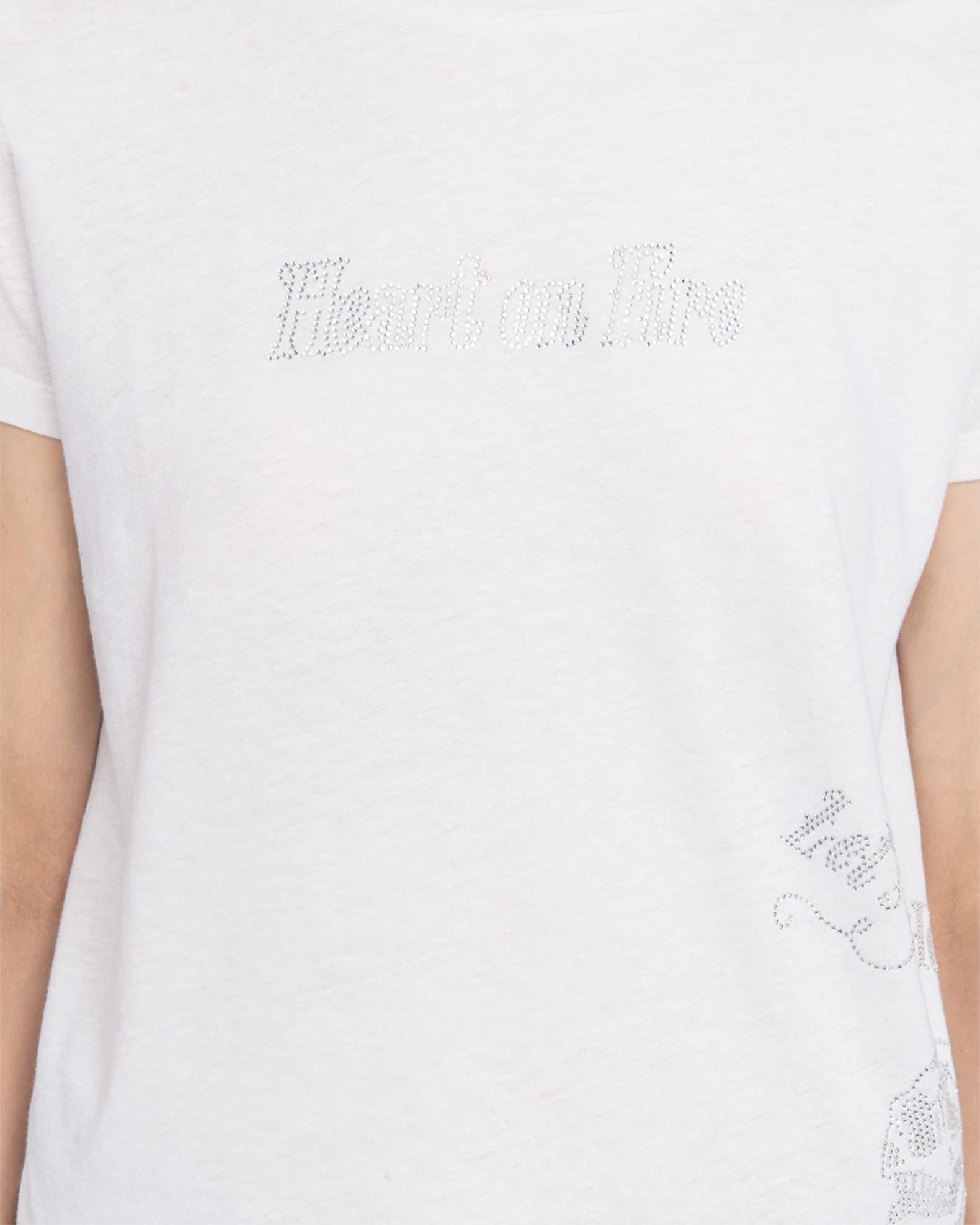 Alys Strass Hearts on Fire T-Shirt  Product Image