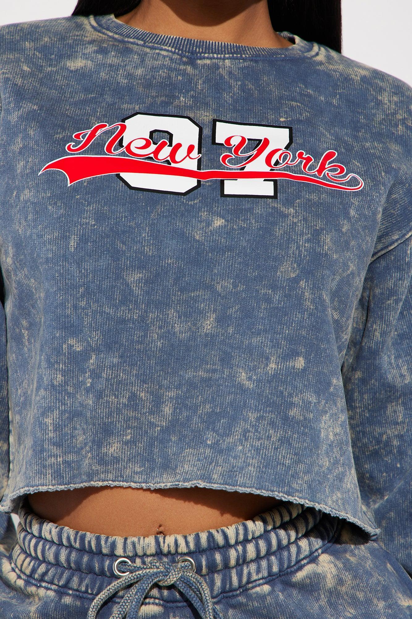 New York Athletic Washed Sweatshirt - Navy/combo Product Image