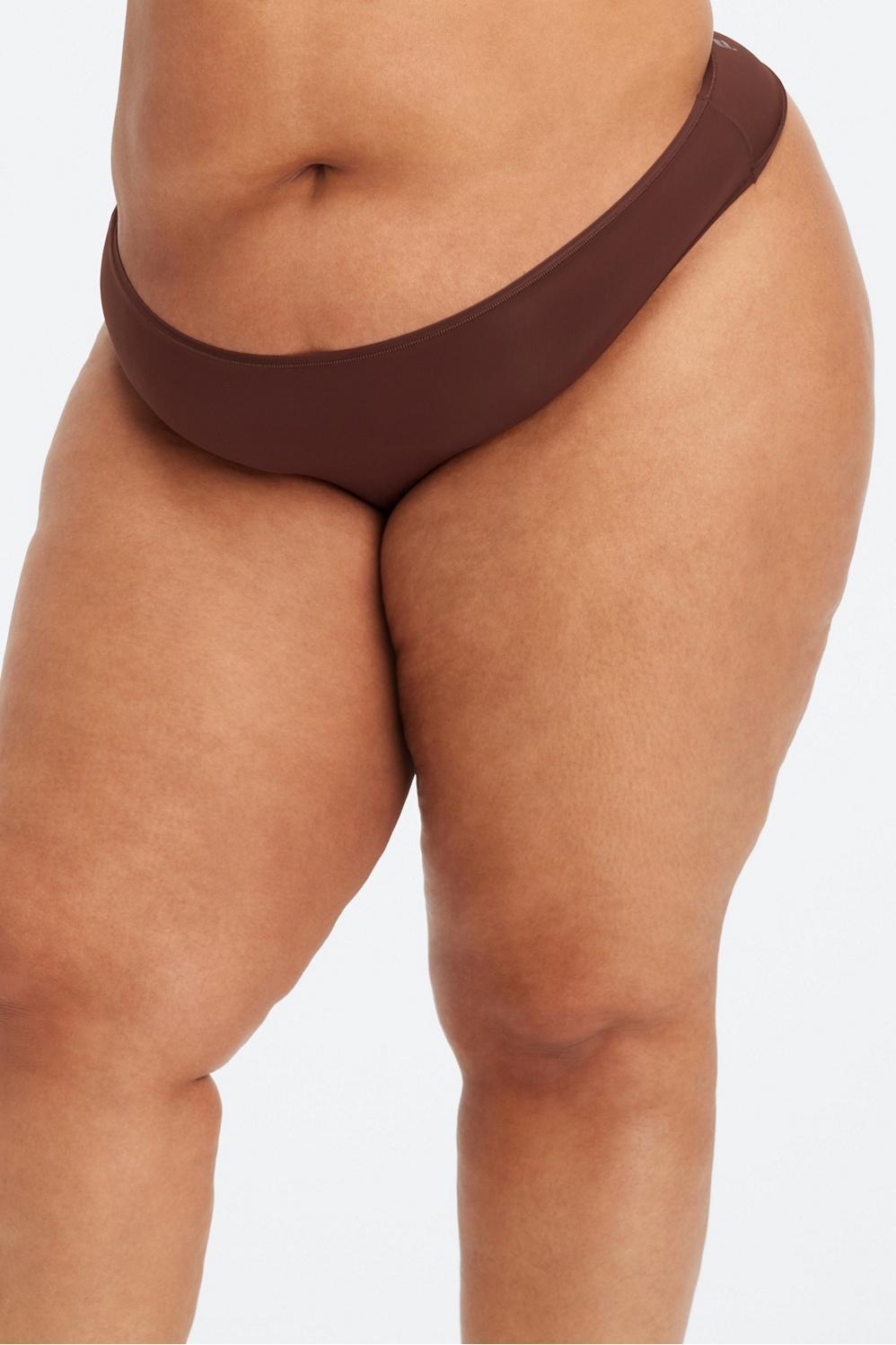 Fabletics Fine Touch Thong Womens Saddle Brown plus Size 4X Product Image