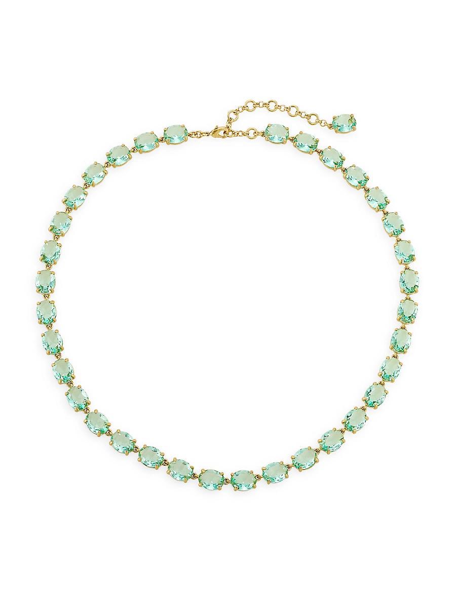 Womens Gem Palace The Royals Goldtone & Glass Crystal Necklace Product Image
