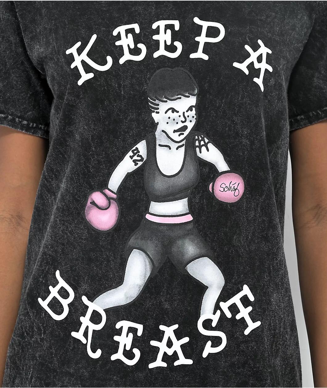 Schaf x Keep A Breast Foundation Black Wash T-Shirt Product Image