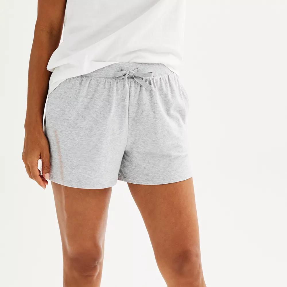 Women's Sonoma Goods For Life® Cotton Modal Pajama Shorts, Size: XS, Gray Stripe Product Image