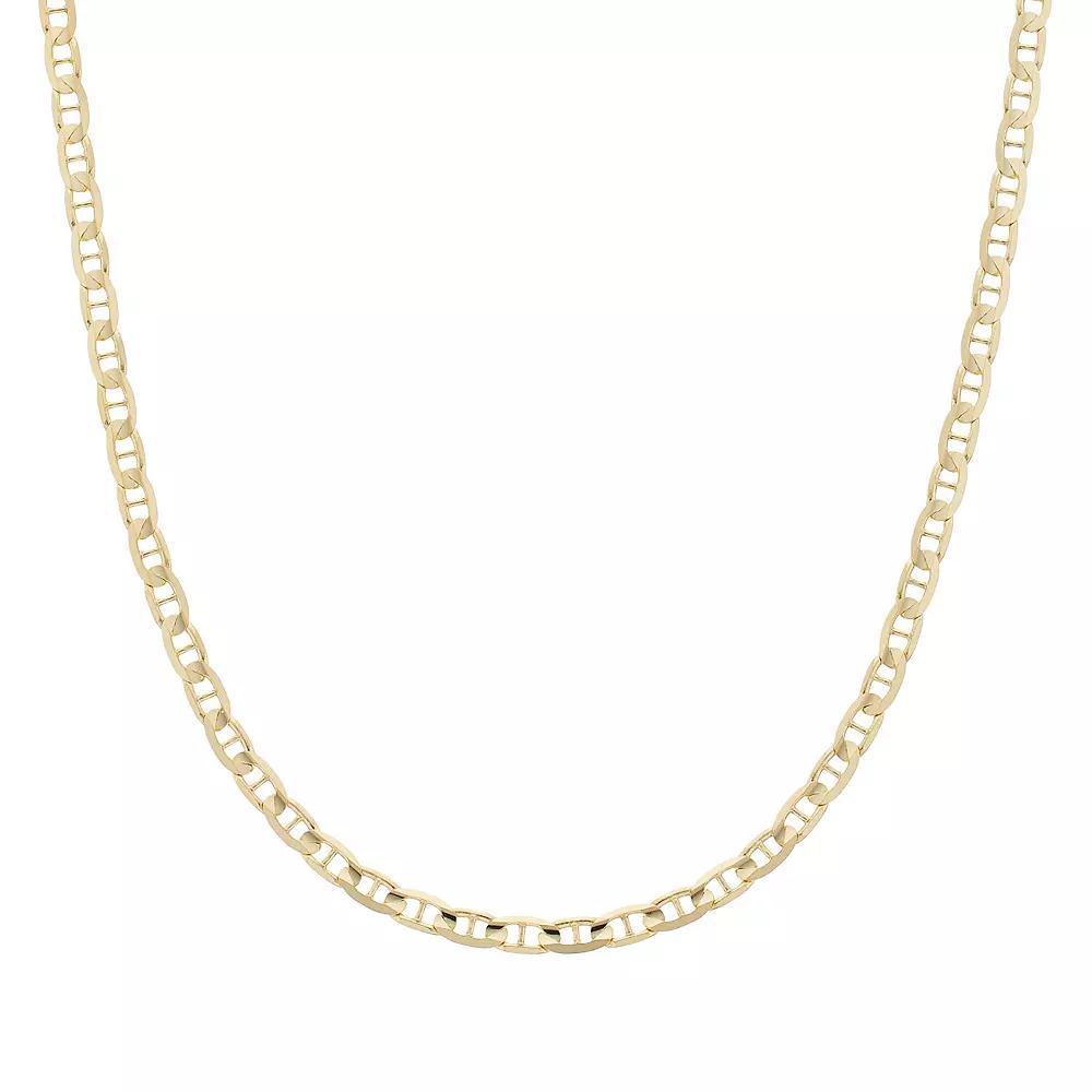 14k Gold Concave Anchor Link Chain Necklace, Women's, Size: 24" Product Image
