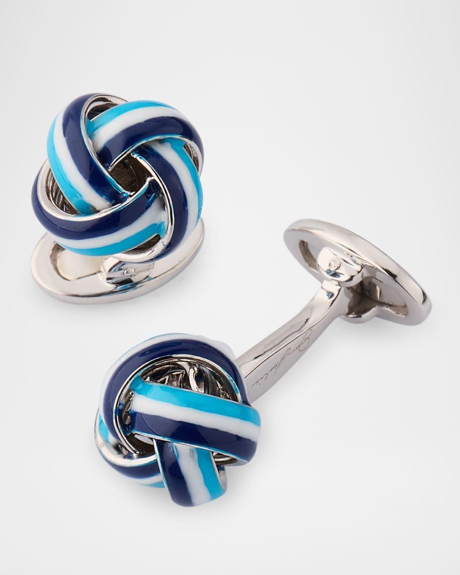 Mens Multi-Enamel Knot Cufflinks Product Image