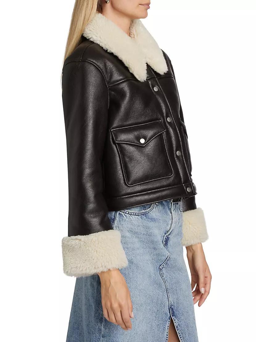 Imani Faux-Leather Jacket Product Image