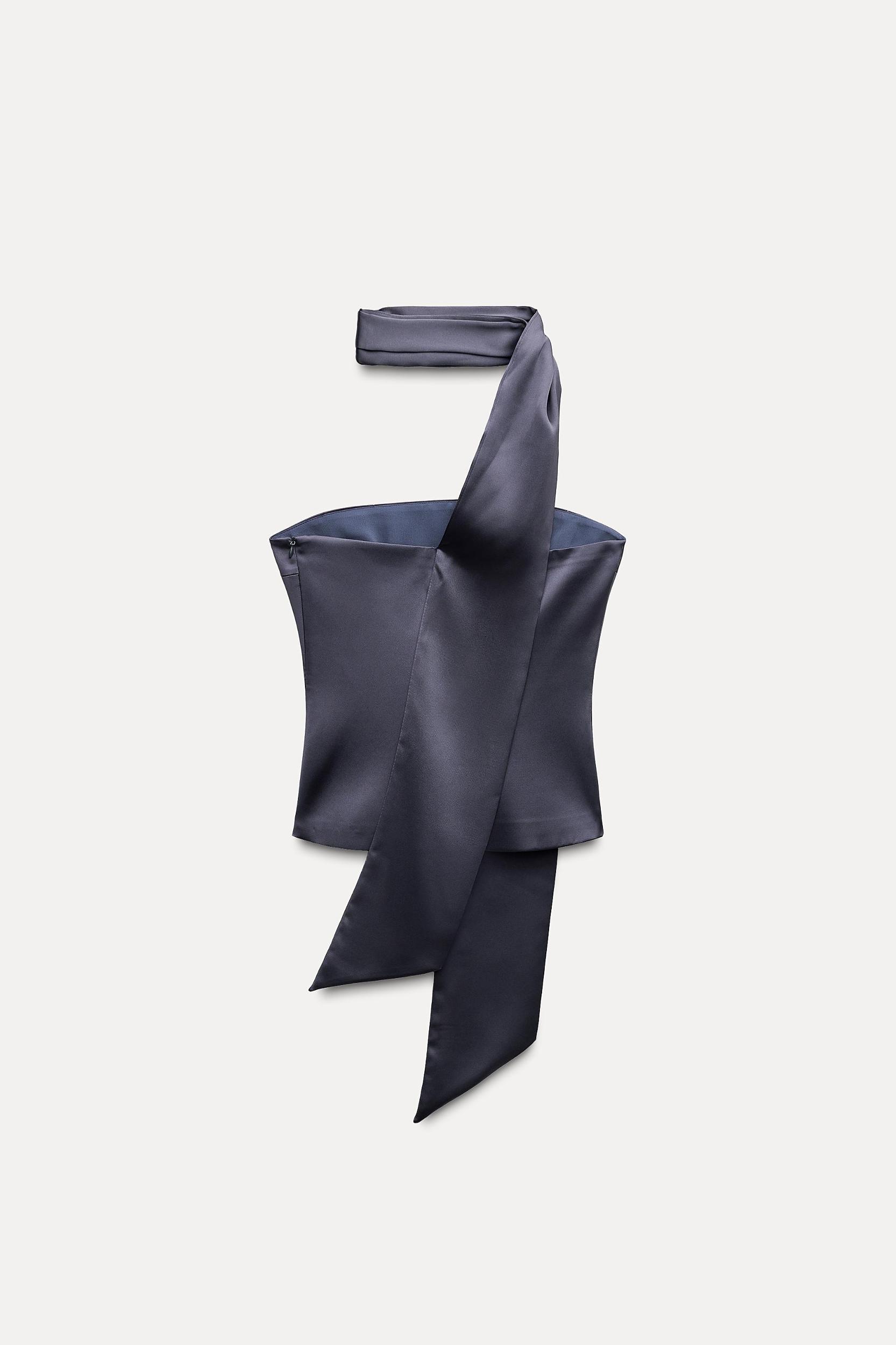 SATIN FOULARD TOP Product Image