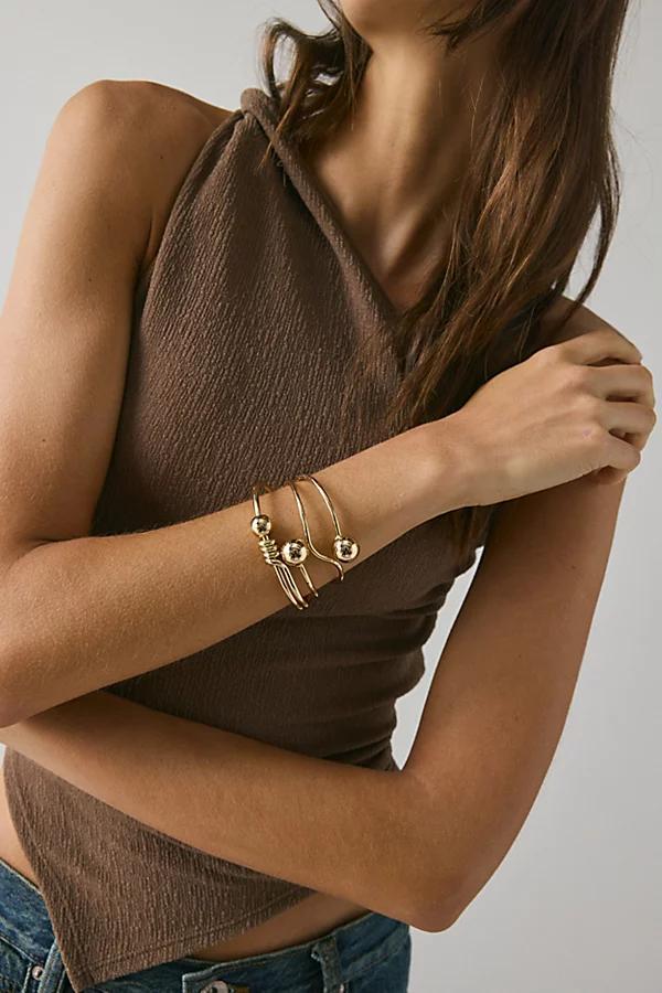 Sasha Metal Cuff Bracelet Set Womens at Urban Outfitters Product Image