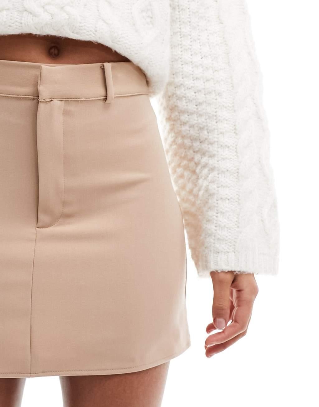ASOS DESIGN tailored mini skirt Product Image