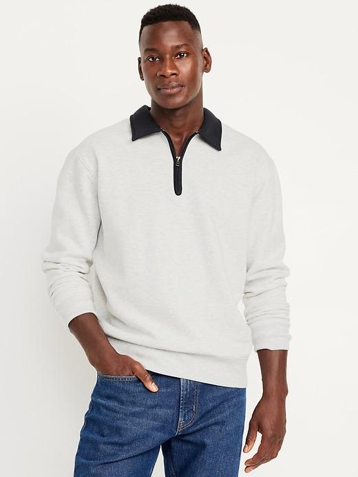 Quarter-Zip Fleece Polo Product Image
