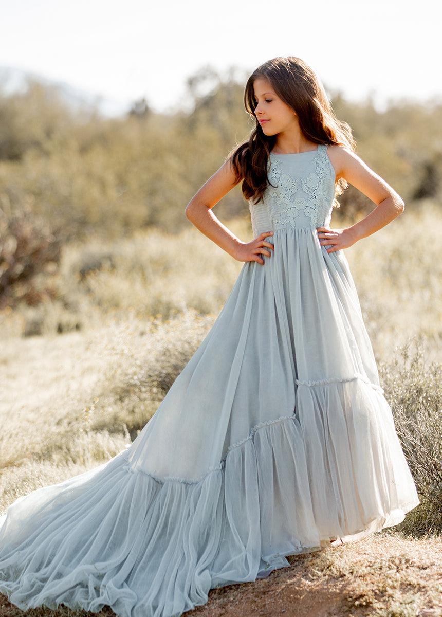 Maia Impact Dress in Blue Smoke  Product Image