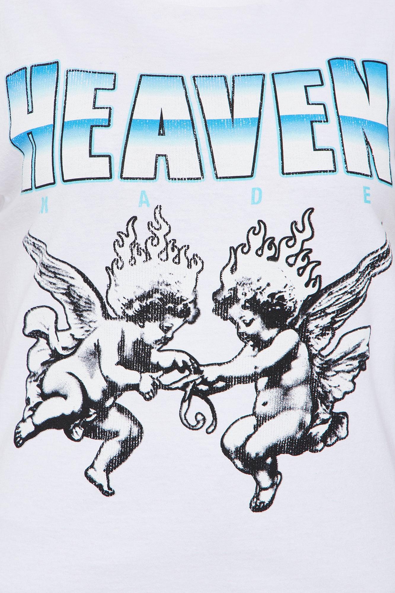 Heaven Vintage Wash Tee - White Product Image