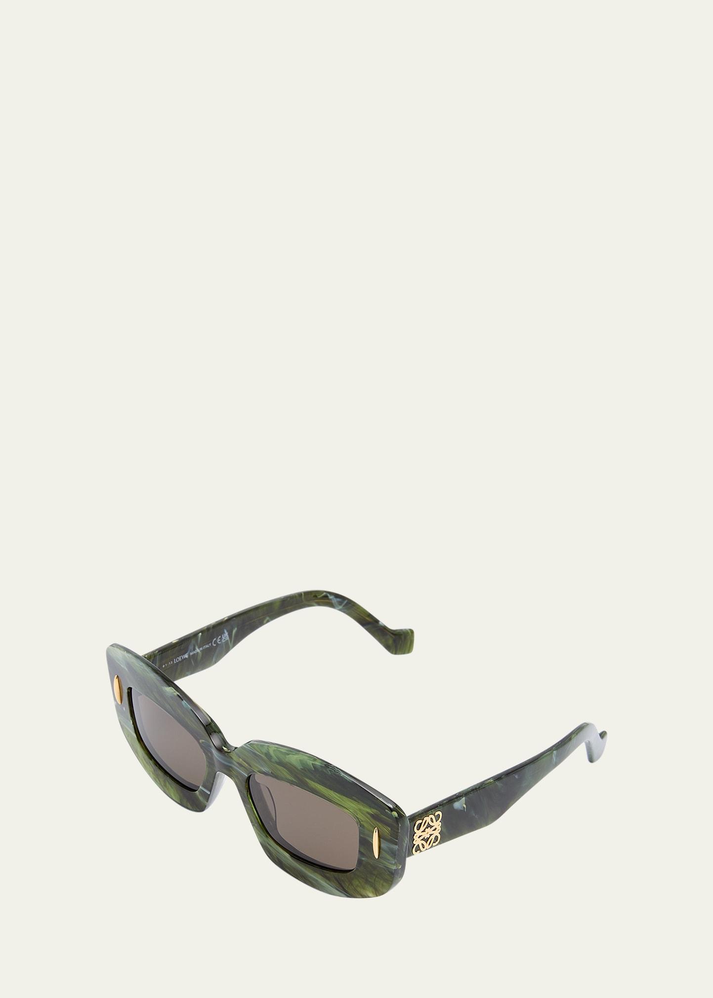 Loewe Chunky Anagram Rectangular Sunglasses, 49mm Product Image
