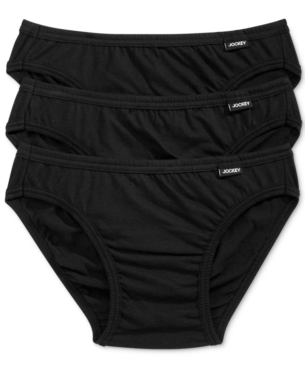Men's Jockey® 3-pack Elance Bikini Briefs, Size: XL, White Product Image