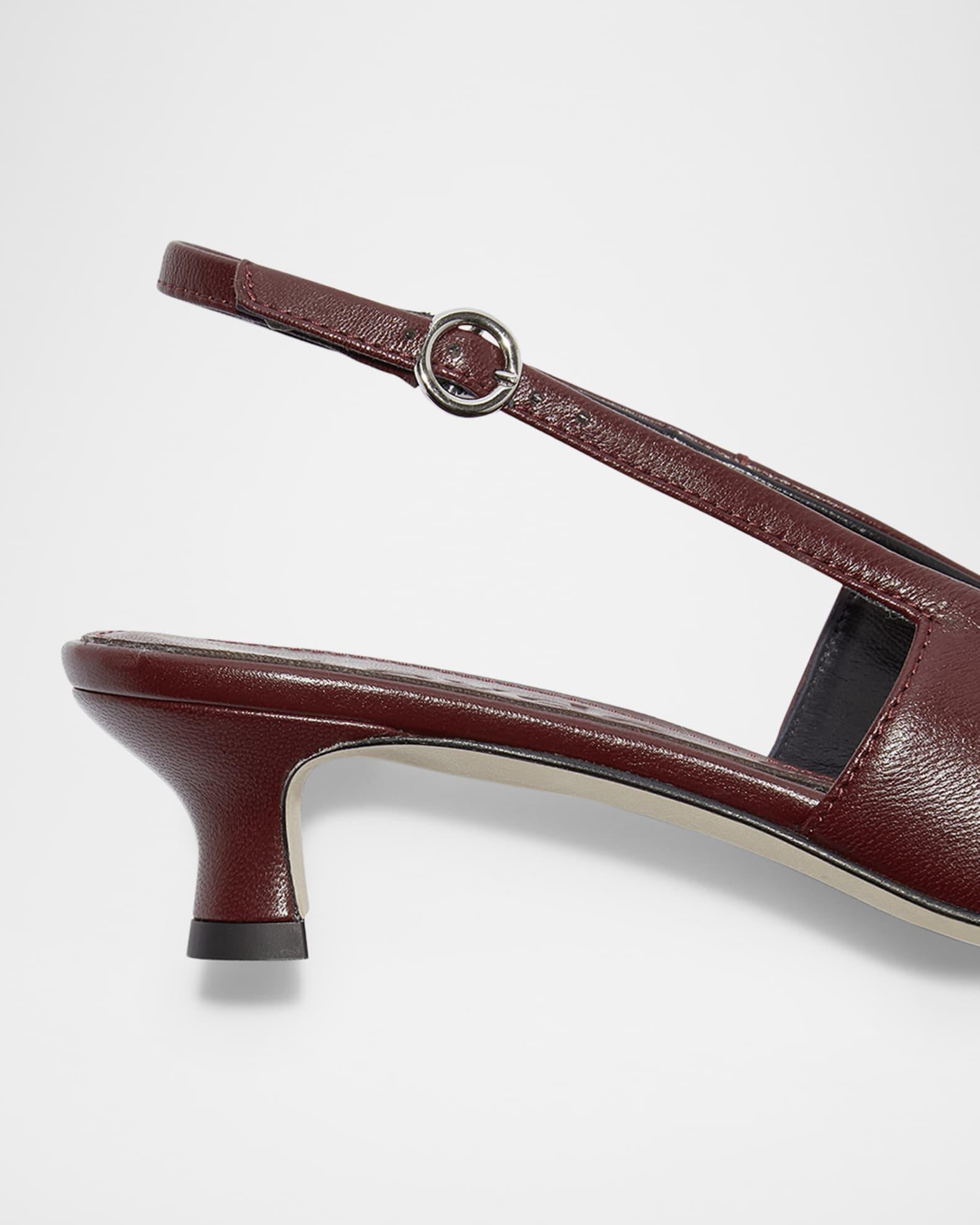 Catrina Nappa Leather Slingback Pumps Product Image