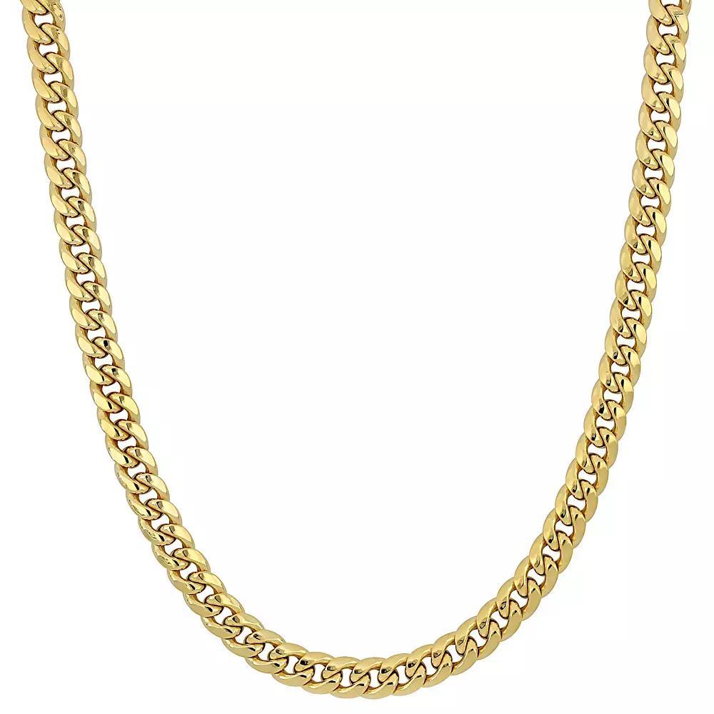Stella Grace 10k Gold Men's Miami Cuban Link Chain Necklace, Size: 20" Product Image