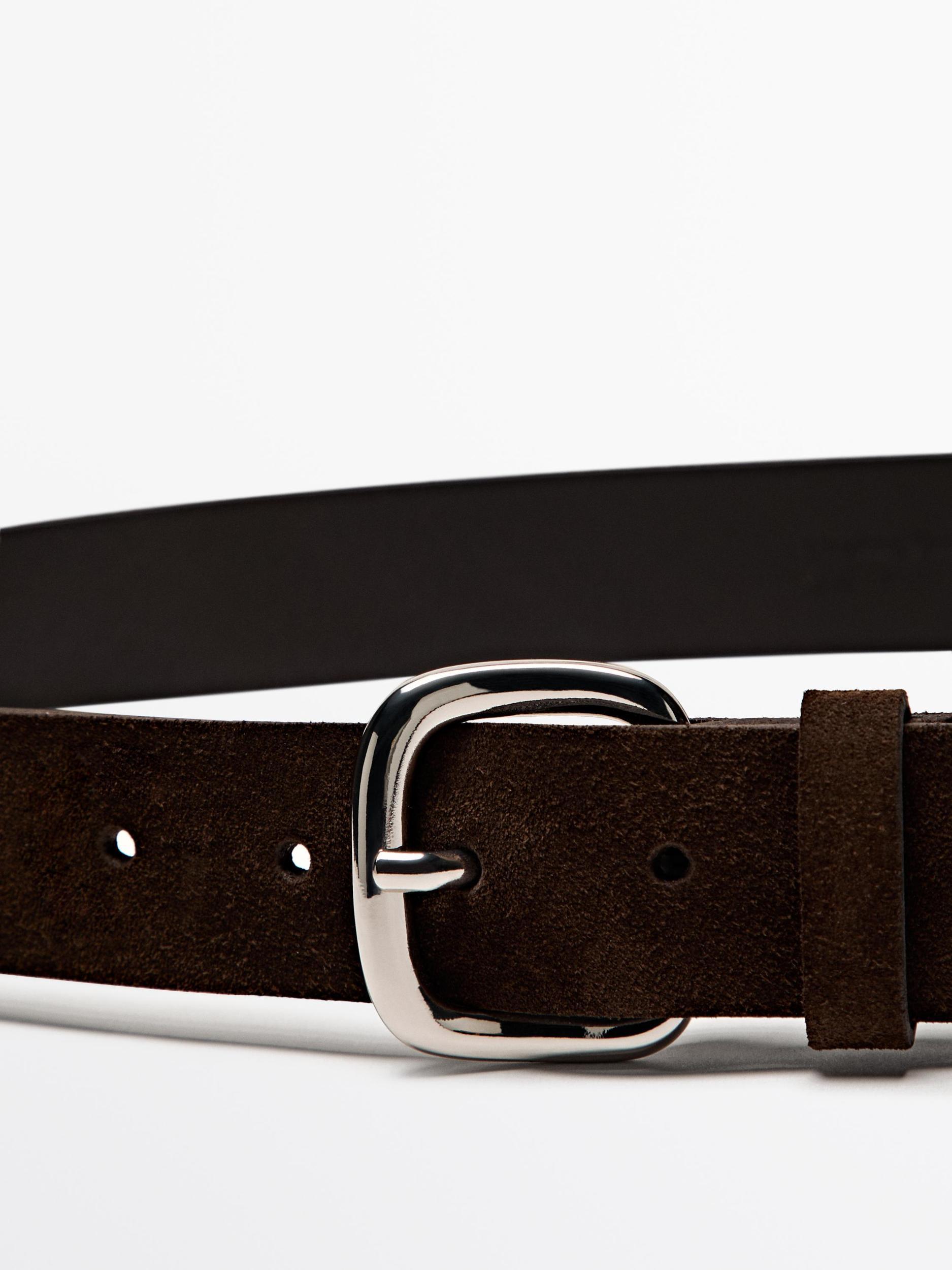 Plush nappa leather belt Product Image