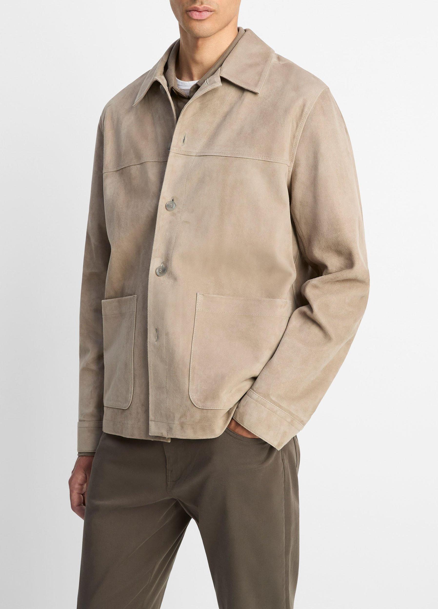 Heavy Sueded Cotton Shirt Jacket Product Image