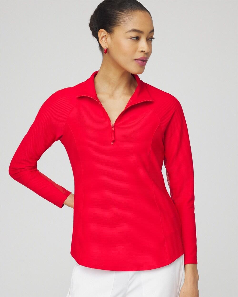 Zenergy® Mesh Detail Zip Pullover Product Image