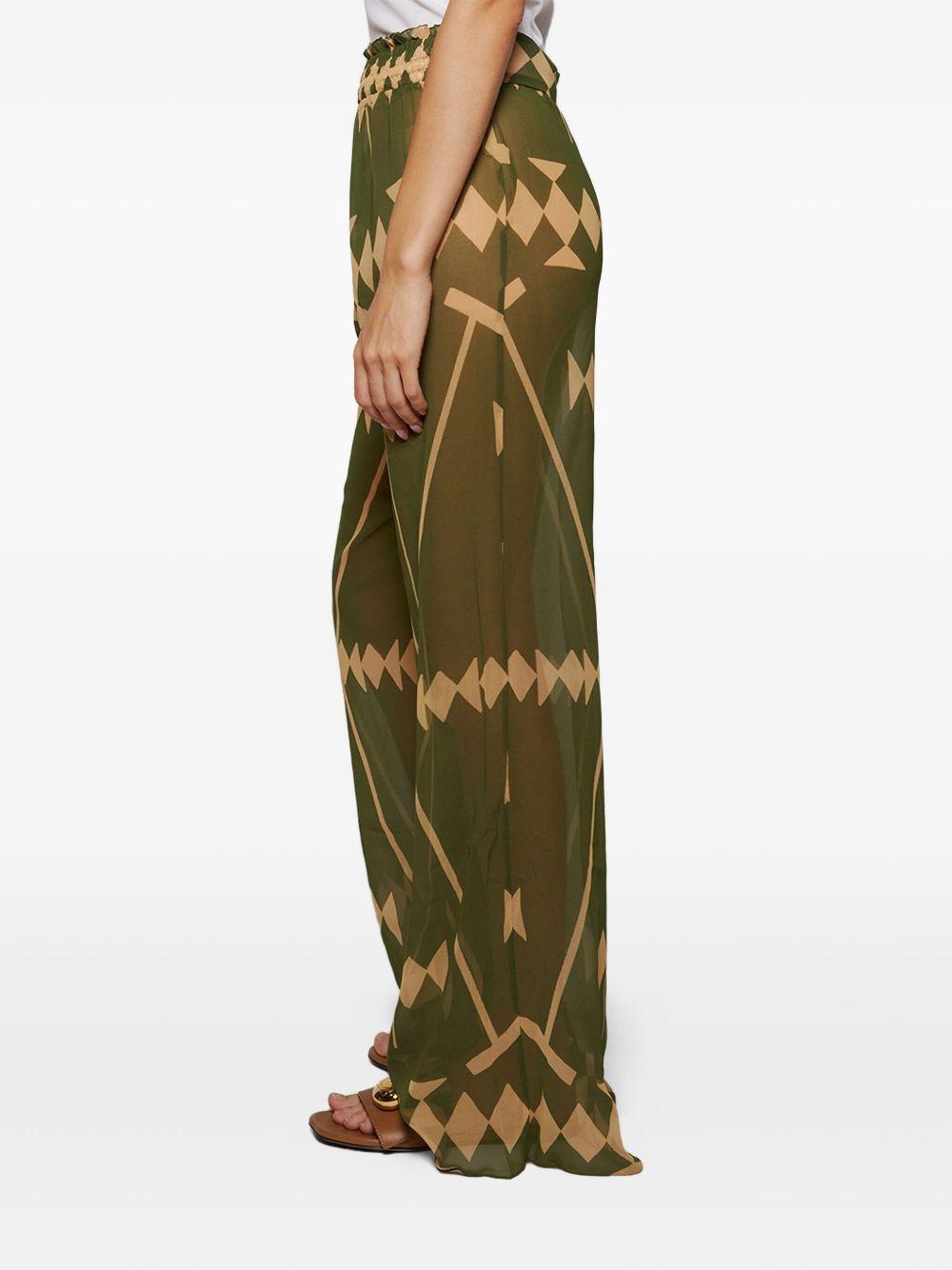 geometric-print trousers Product Image