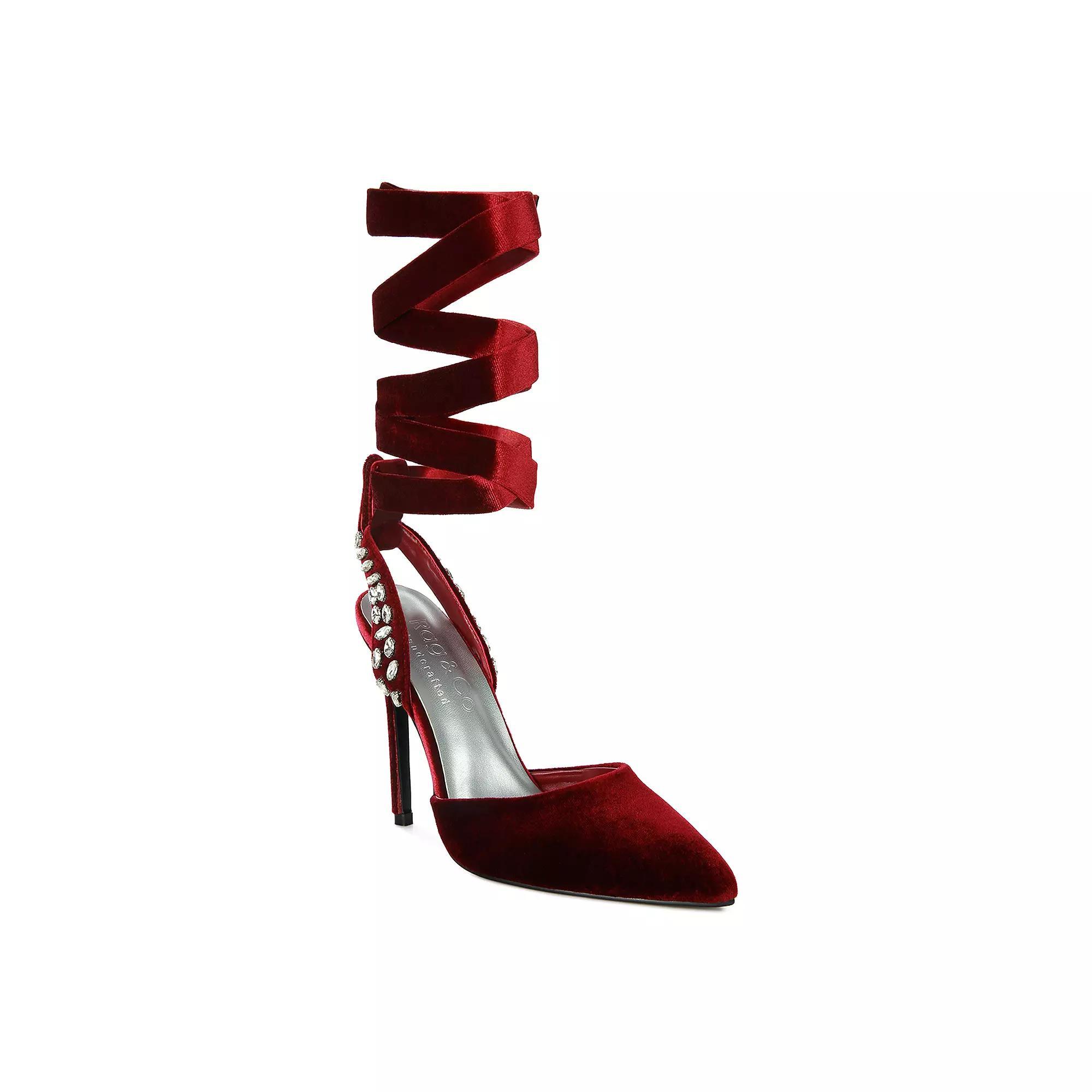 Rag & Co Wallis Womens Lace-Up Heels Product Image