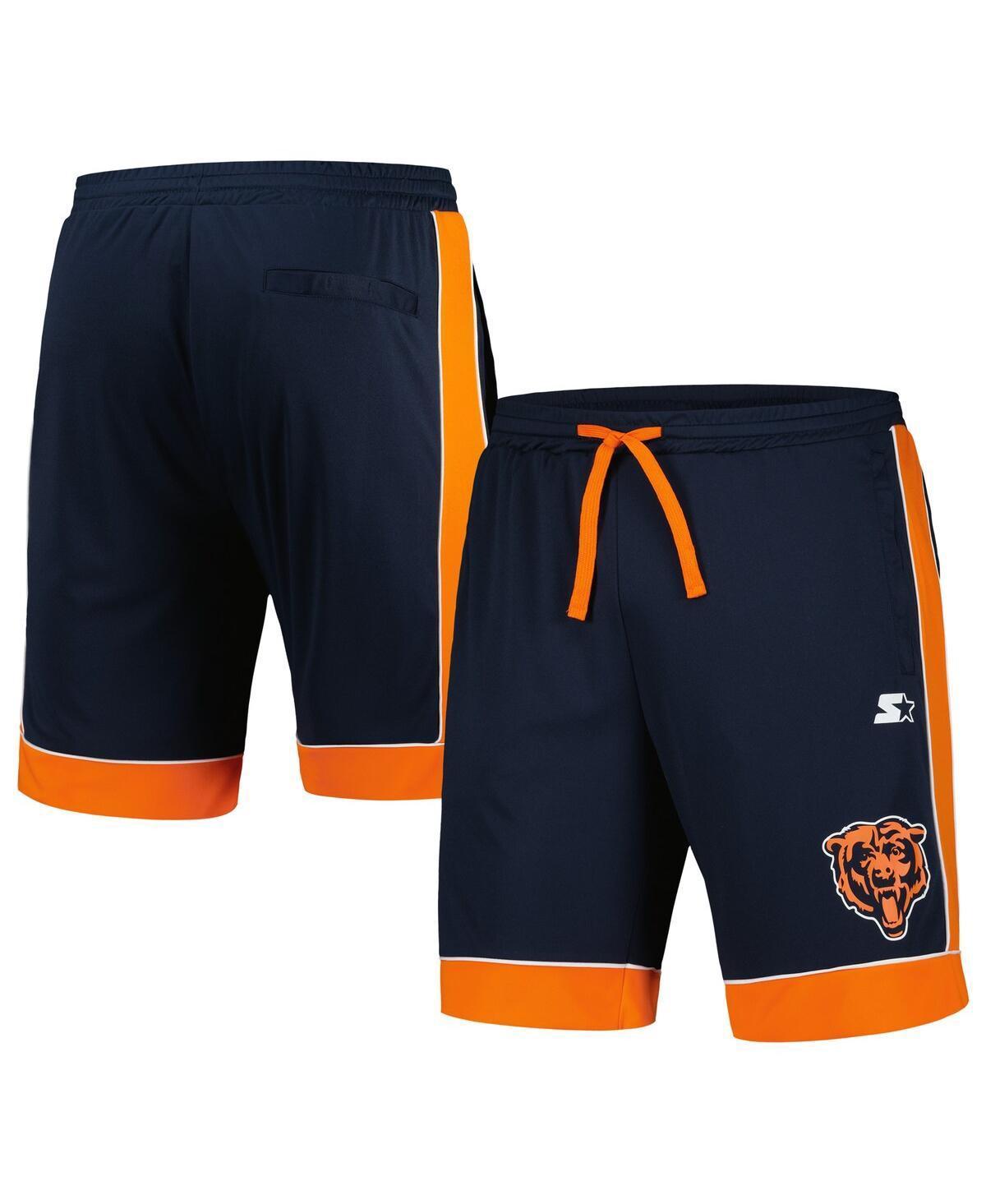 Mens Starter /Orange Chicago Bears Fan Favorite Fashion Shorts Blue Product Image
