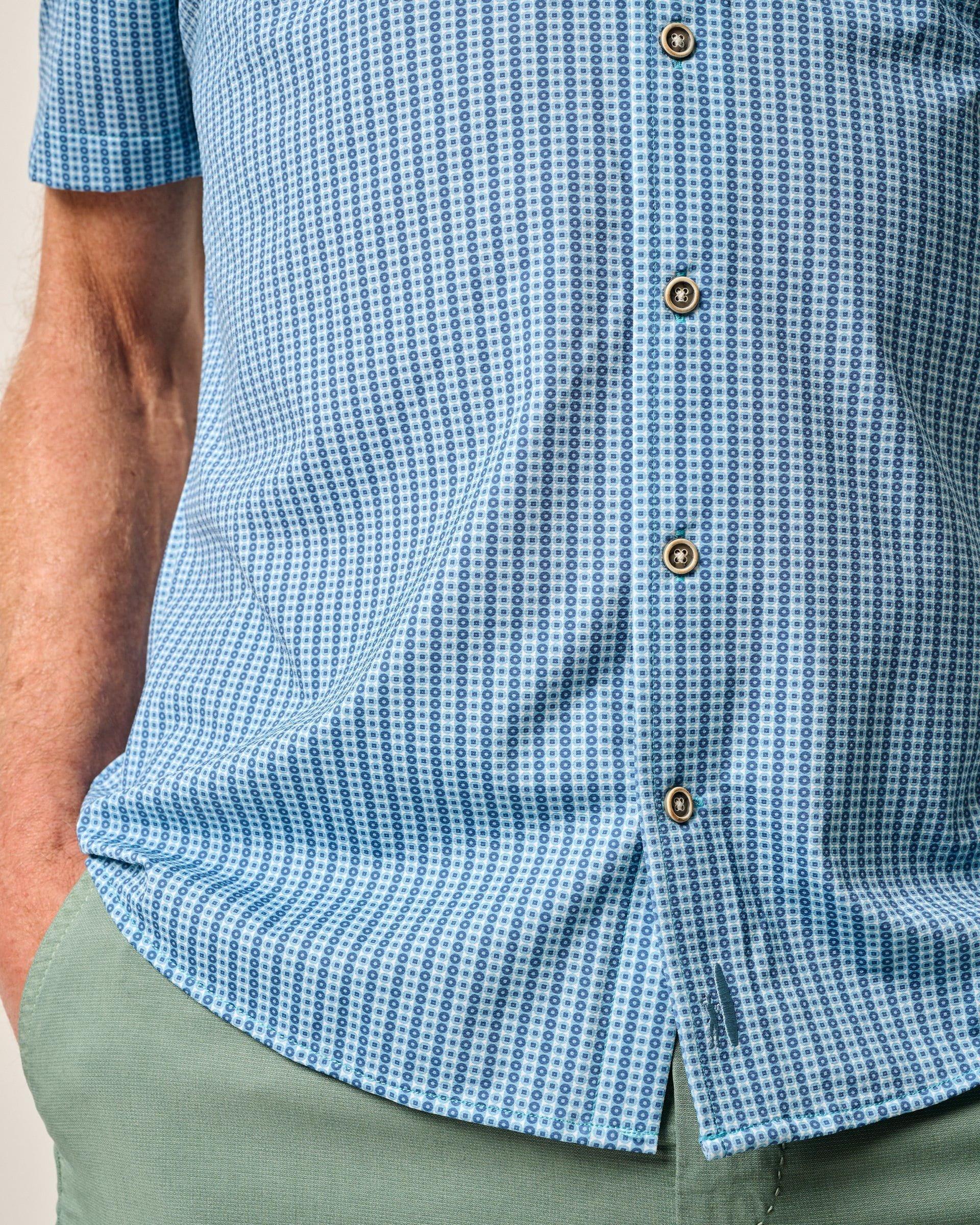 Short Sleeve Hangin' Out Knit Button Up Shirt - Josiah Male Product Image