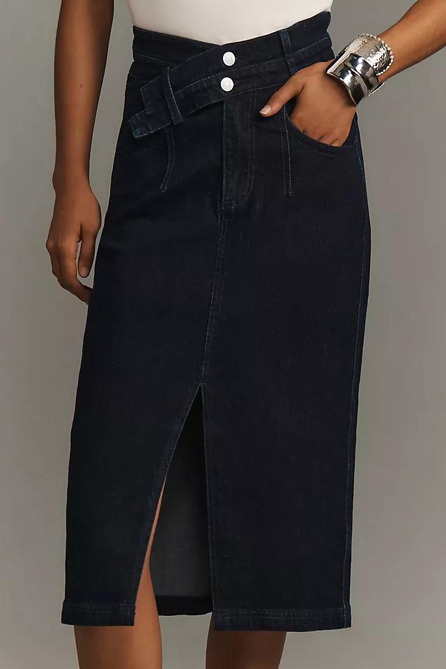 The Arden Double-Waist Midi Skirt by Pilcro Product Image