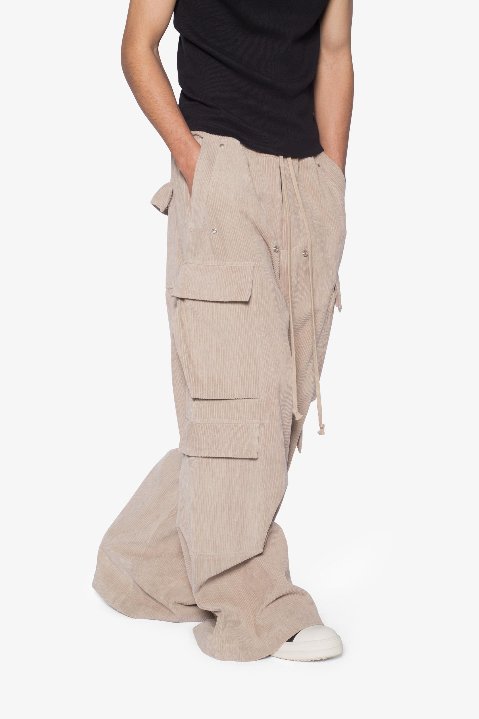 Corduroy Rave Double Cargo Pants - Khaki Product Image