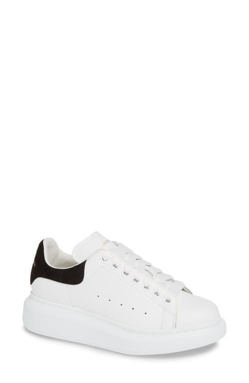 McQueen Womens Oversized Suede Heel Detail Sneakers Product Image