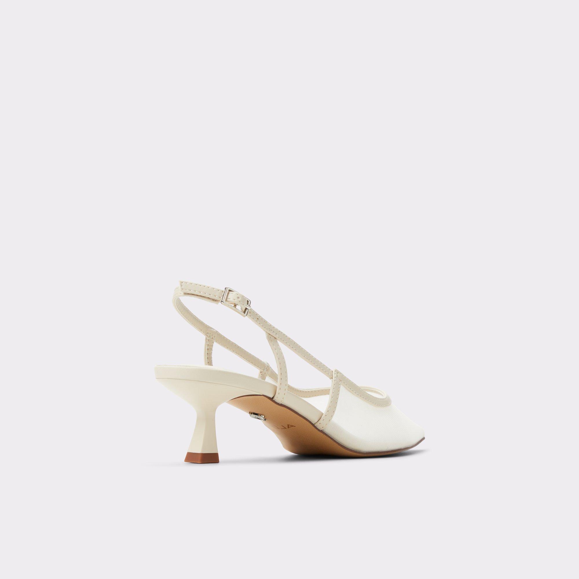 ALDO Maxina - Women's Kitten Heel - White, Size 8.5 Product Image